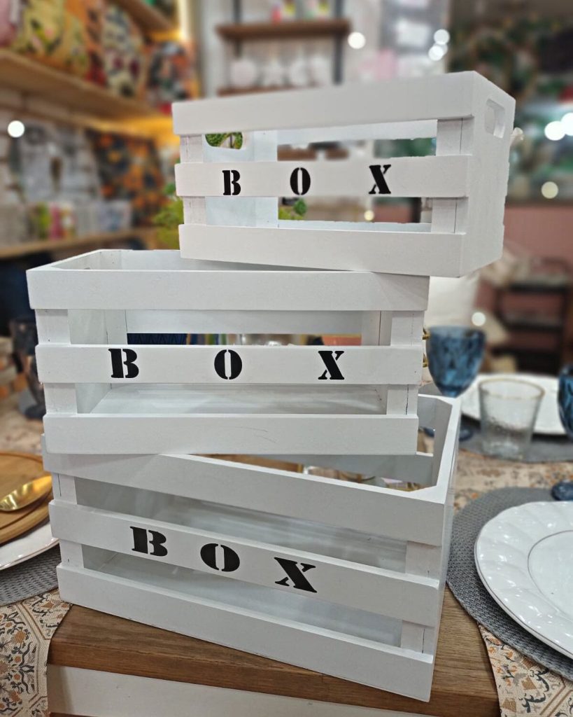 Cajas de Madera Almacenaje Box - Love Home