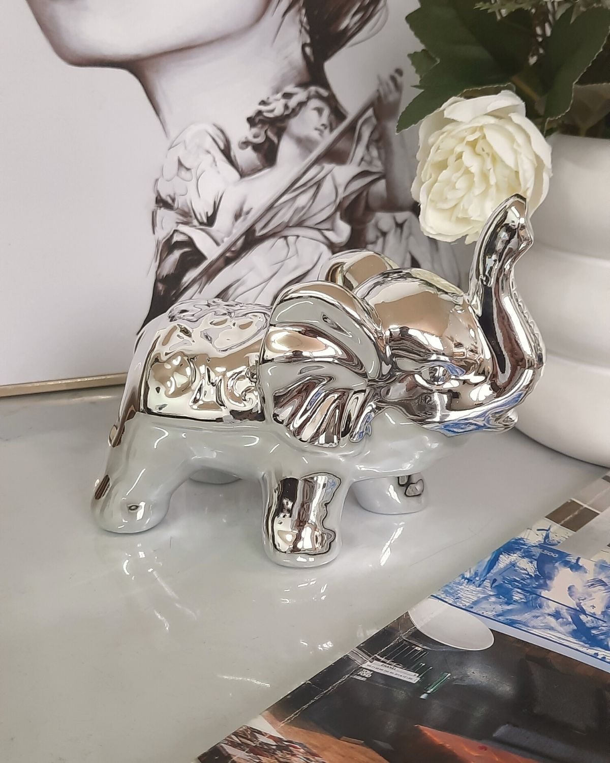 Elefante Deco Silver Maxi